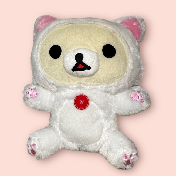 Rilakkuma Korilakkuma Plush with Cat Ears San-X - Picture 1 of 11